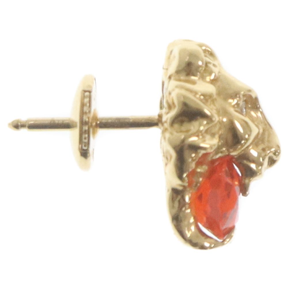 【冬バーゲン★特別送料無料！】 GUCCI (グッチ) Opal Fire with Earrings Head Lion K18YG 皮革