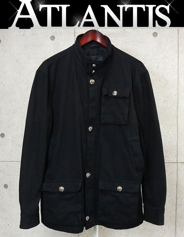 CHROME HEARTS 銀座店 クロムハーツ チェリーボム ジャケット JVP メンズ シルバー SV925 size:XL 黒 96791