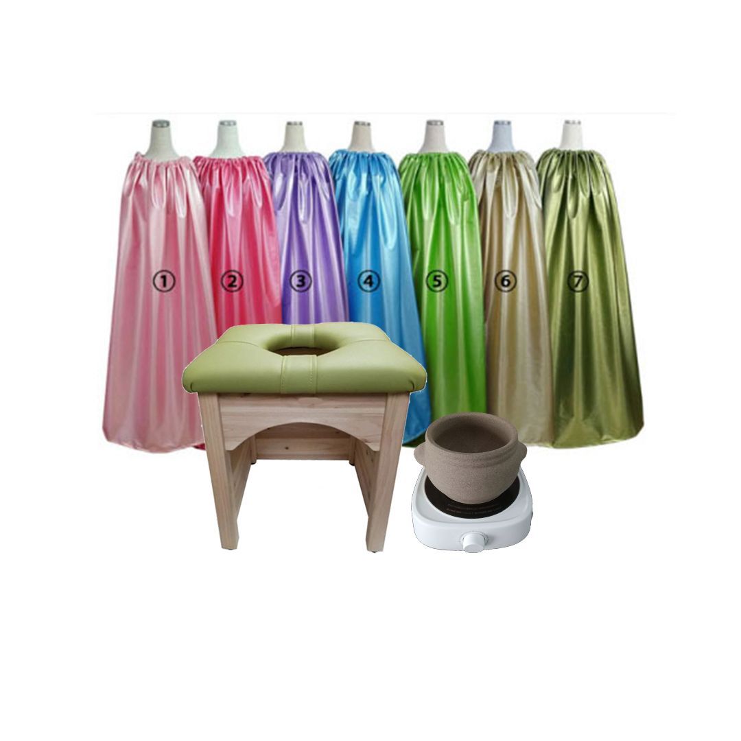 黄土よもぎ蒸し椅子セット Amazon.co.jp: よもぎ蒸しセット【座浴器椅子 マント よもぎ蒸し