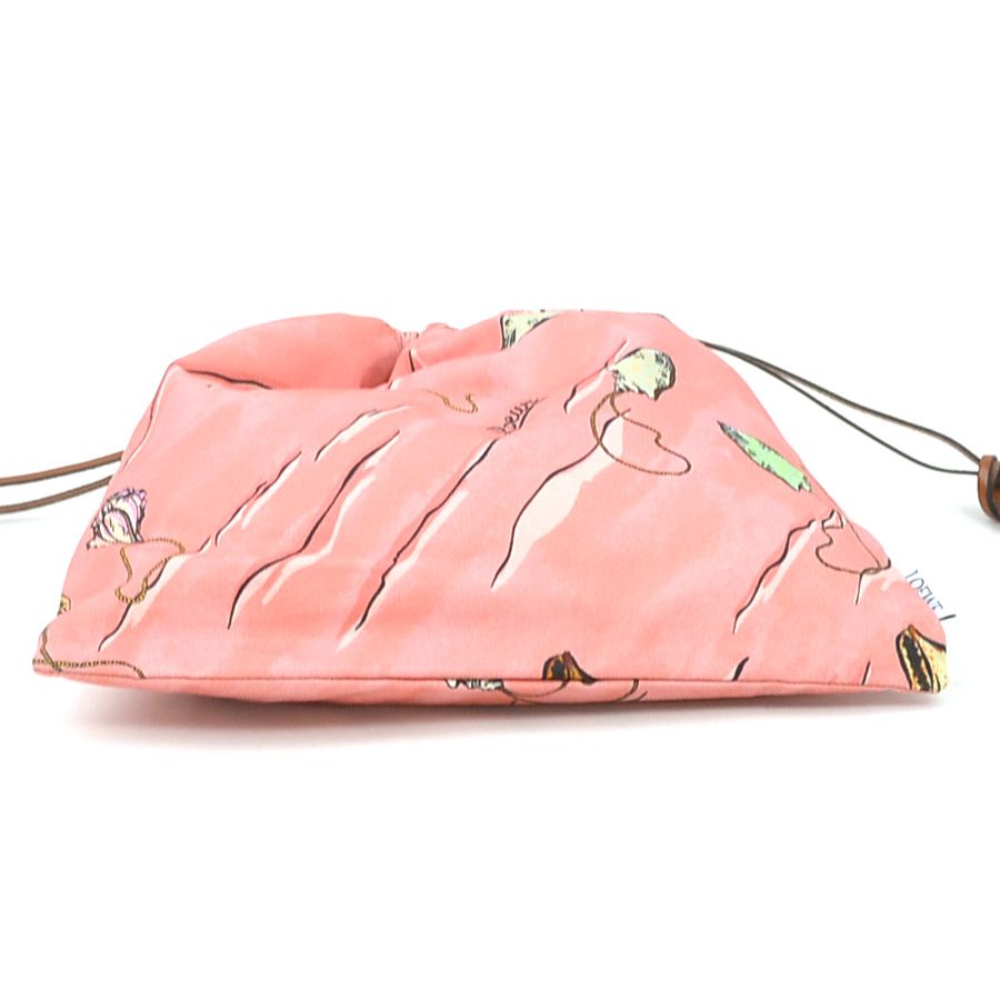 LOEWE　ロエベ　ボトルキャップ　パウラズイビザ　ポーチ LOEWE ロエベ パウラズイビザ ドローストリングポーチ オレンジ
