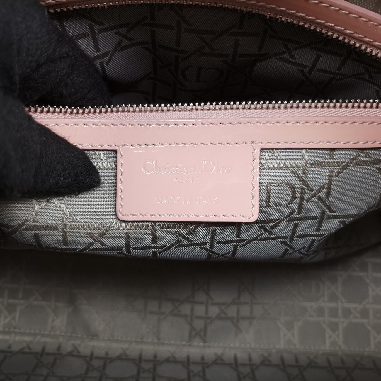 クリスチャンディオールChristian Diorレディディオールピンクパテント16-BO-0152