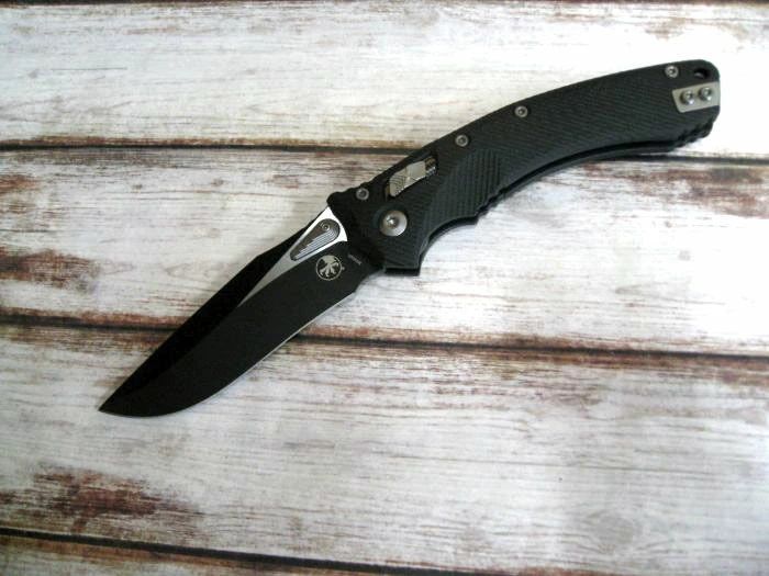 マイクロテック 137RL-1FLGTBK アンフィビアン RAMロック G-10 ブラック ツートーンカラー M390 折りたたみナイフ AMPHIBIAN RAM-LOK Black STD G-10 Green Microtech Knives