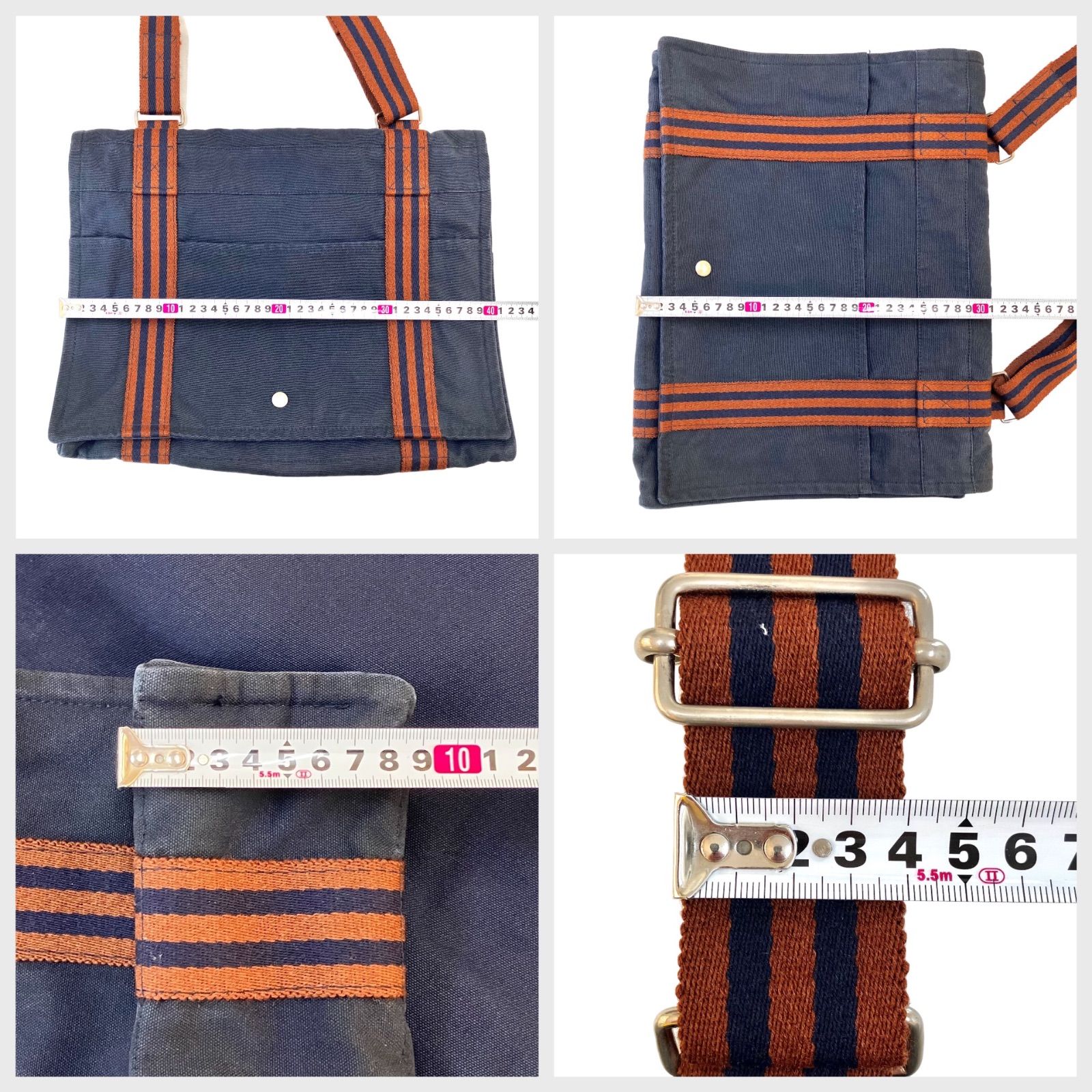 エルメス HERMES】 フールトゥ バサス MM ショルダーバッグ キャンバス 