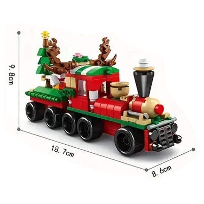 8967-1 クリスマス機関車 ブロック 互換 キット 互換品 シティ