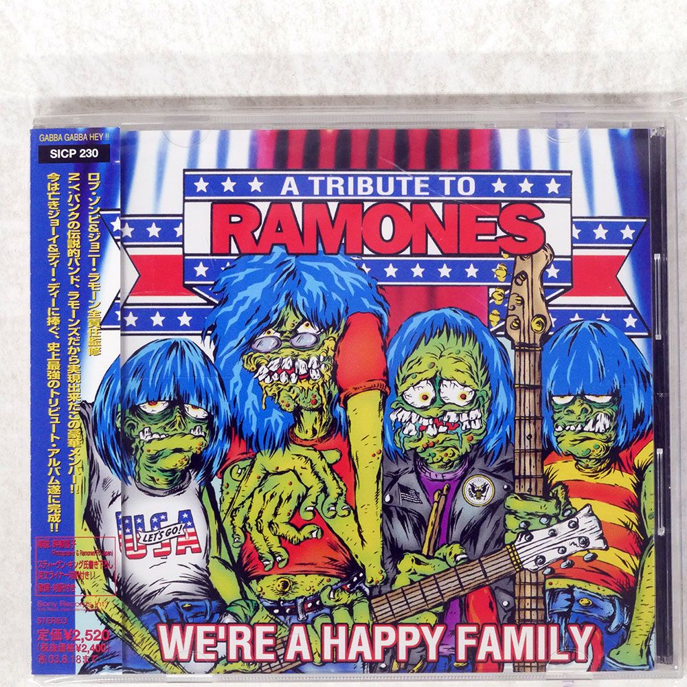 帯 国内盤 VA/WE'RE A HAPPY FAMILY - A TRIBUTE TO RAMONES