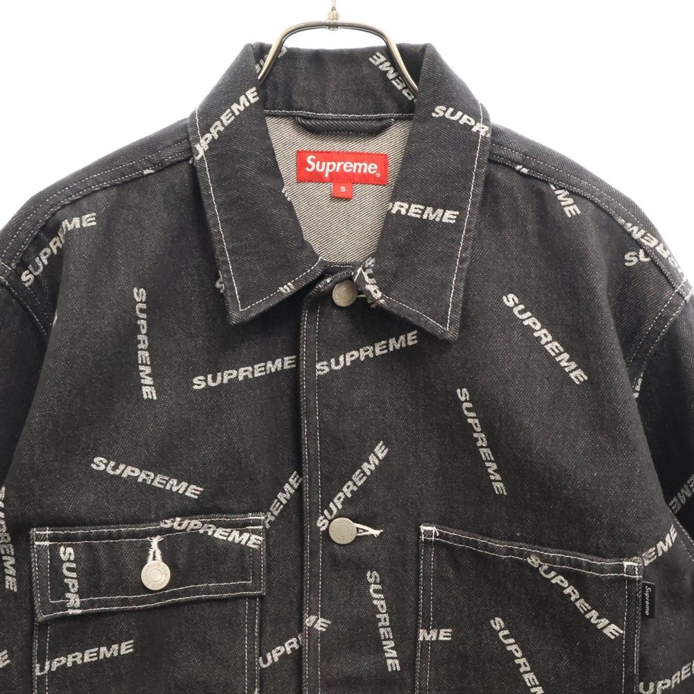 SUPREME (シュプリーム) 17SS Denim Logo Chore Coat ロゴプリント  