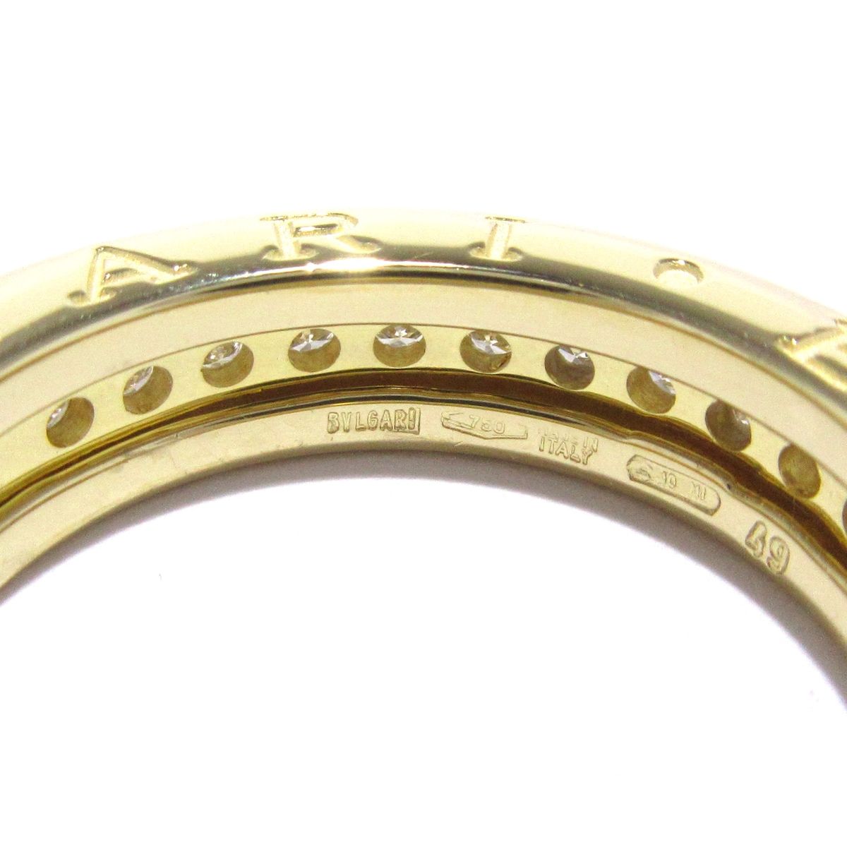 BVLGARI(ブルガリ) リング 49美品 B-zero1 K18YG×ダイヤモンド