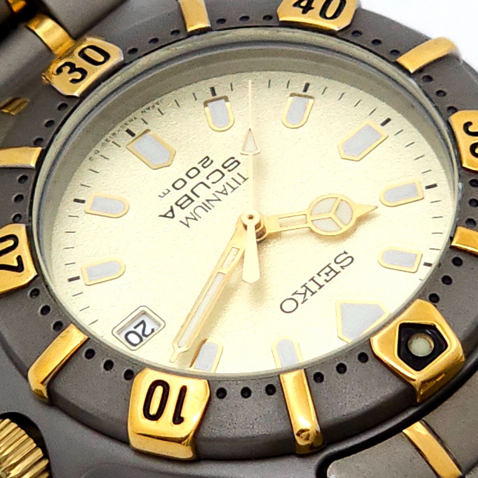 ☆良品 SEIKO セイコー スキューバ200m 7N35-6100 QZ 動作品