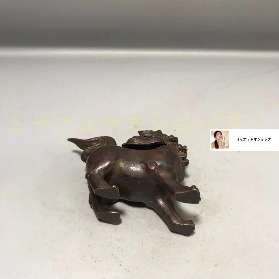 銅器 点金獅子茶壺 茶道具 香道具 装飾品 工芸品 置物 銅 細工 香炉 獅子香炉 香道具 茶道具 装飾品 工芸品 置物