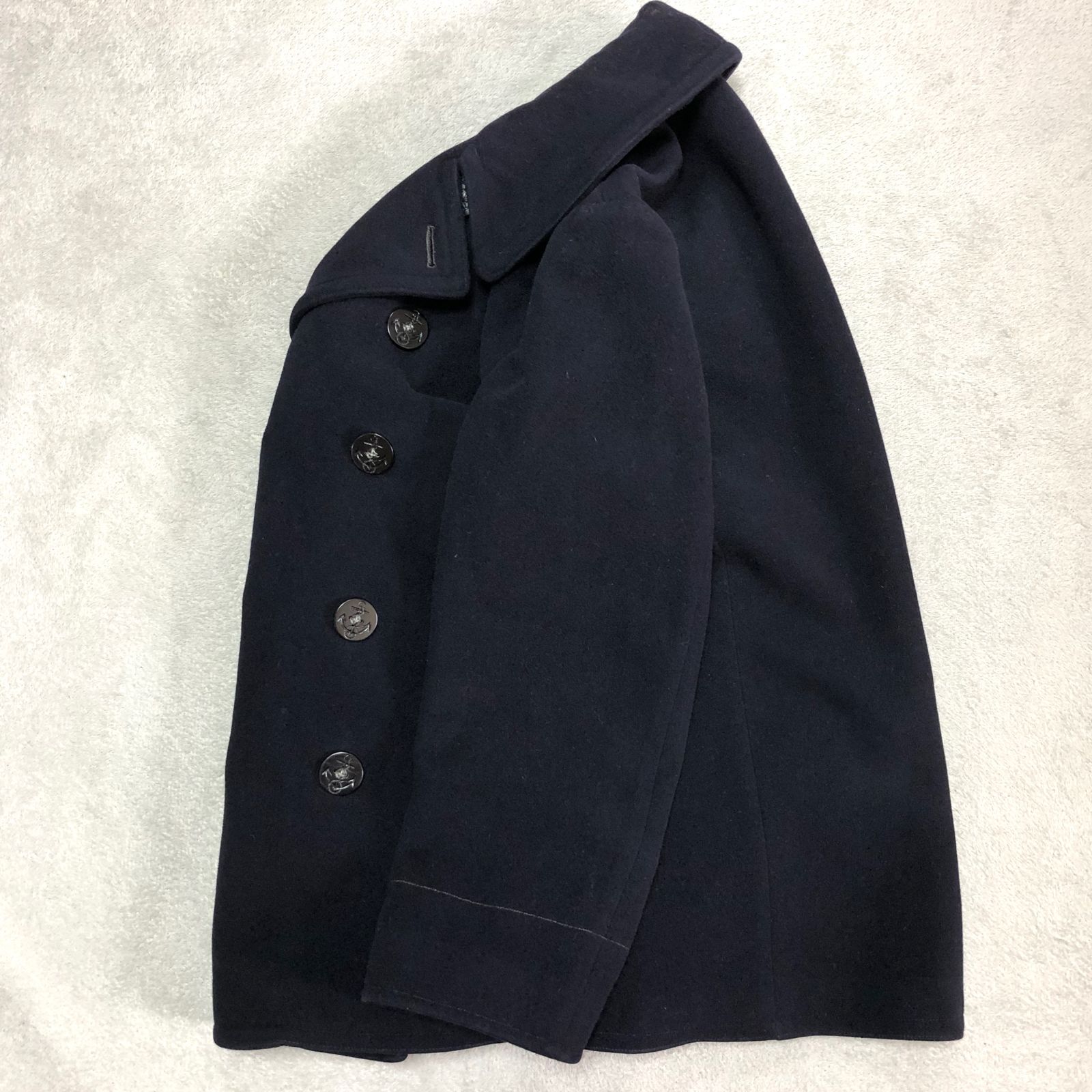 albino ナポレオンPコート ネイビー ダブルブレスト ピーコート FIDELITY フィデリティ TK-23775032 MELTON 10B P-COAT メルトン