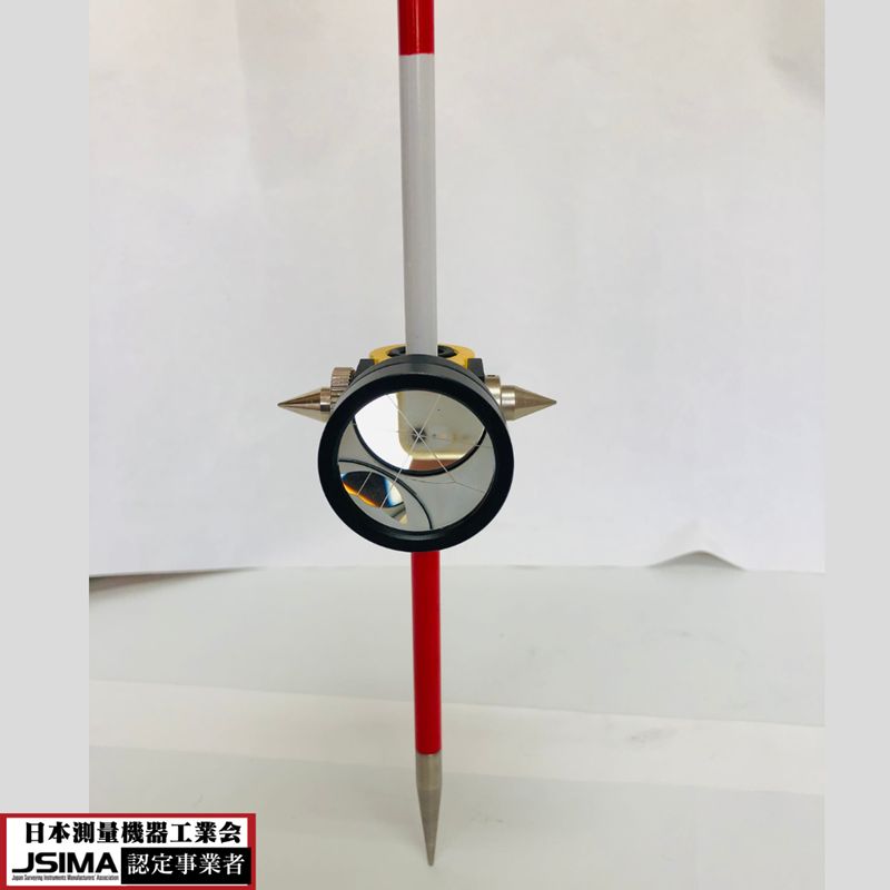 ミニプリズム ピンポール セット【プリズム定数は0】測量用品 ミニプリズム ピンポール セット【プリズム定数は0】測量用品