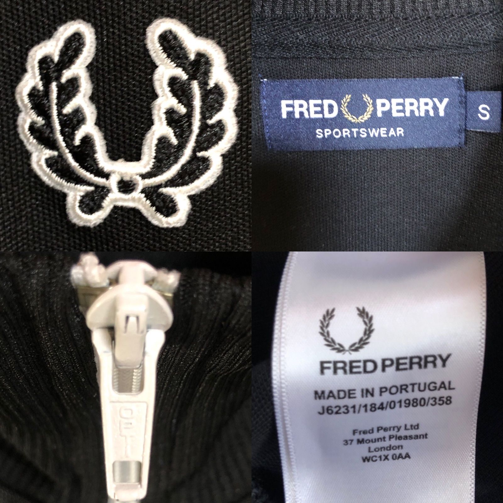 Fred Perry⭐️トラックジャケット/ジャージ S 刺繍月桂樹