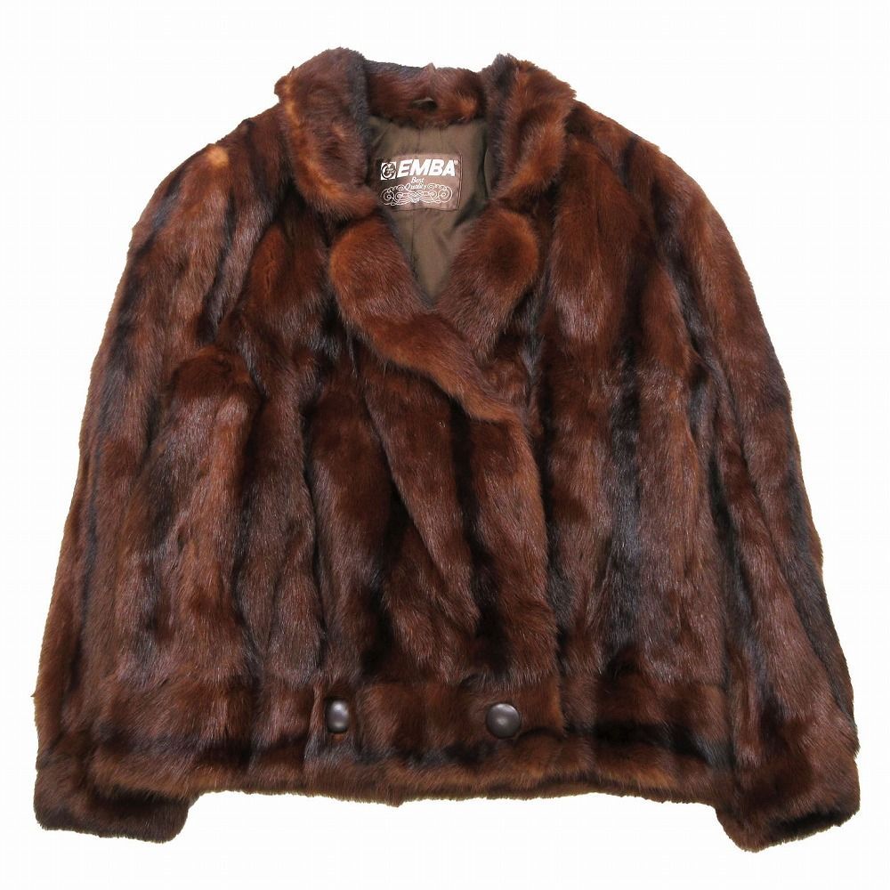 エンバ毛皮コートレディース