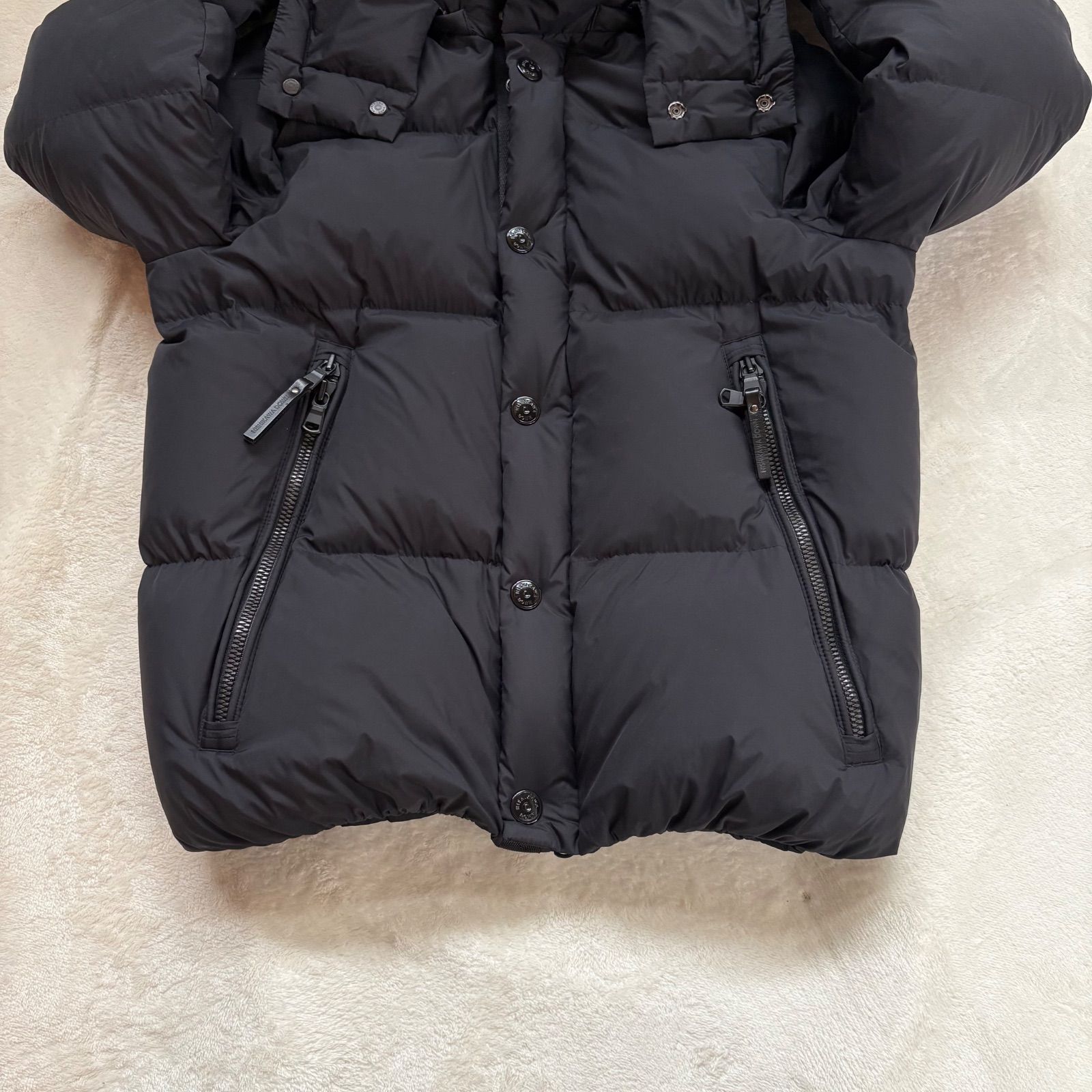 極美品 ナノユニバース 西川ダウン リモンタ 迷彩 別注 フランスダウン