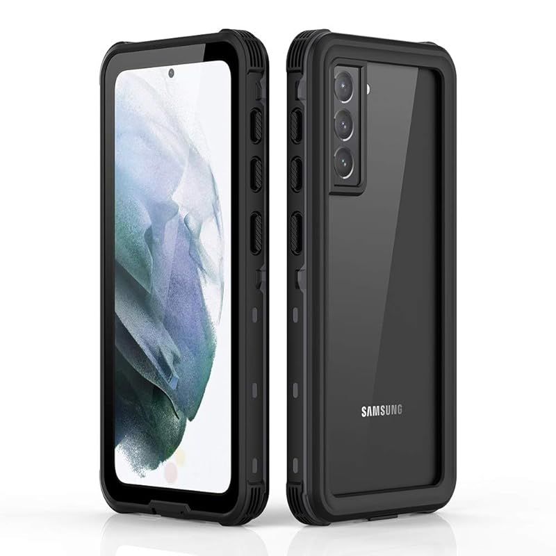 Samsung Galaxy S21 5G 防水ケース 6.2インチ DINGXIN 指紋認証対応・Qi充電対応 防水 防雪 防塵 耐震 IP68防水規格 超軽量 docomo SC-51B au SCG09 対応 ギャラクシーs21 耐衝撃ケース 防水カ 0