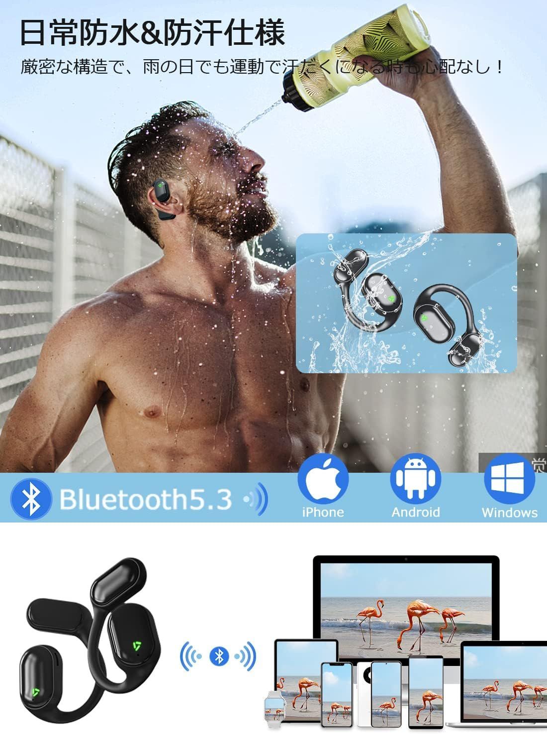 新品 新登場 Bluetooth 5.3 Bluetooth 務/LINE適用 適用 iOS/Android