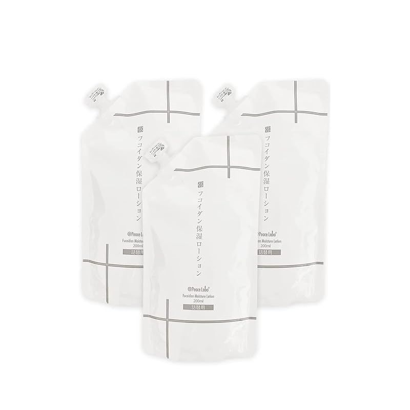 保湿剤 乾燥肌 顔 頭皮 全身 フコイダン保湿ローション アットピースローション 200ml 3個セット 詰め替え用 1