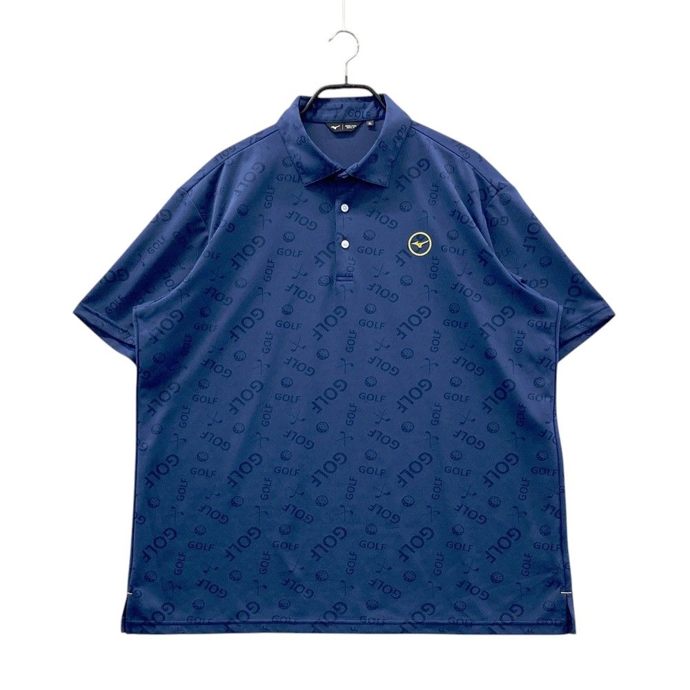 サイズ：3L MIZUNO GOLF ミズノゴルフ 半袖ポロシャツ 総柄