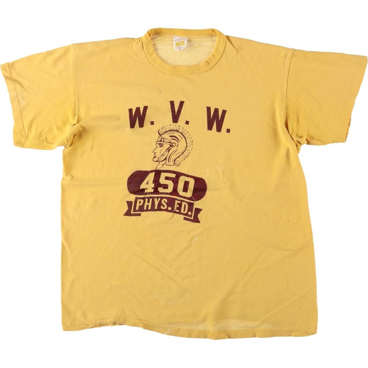 古着 70年代 ラッセル Russell カレッジTシャツ USA製 メンズL