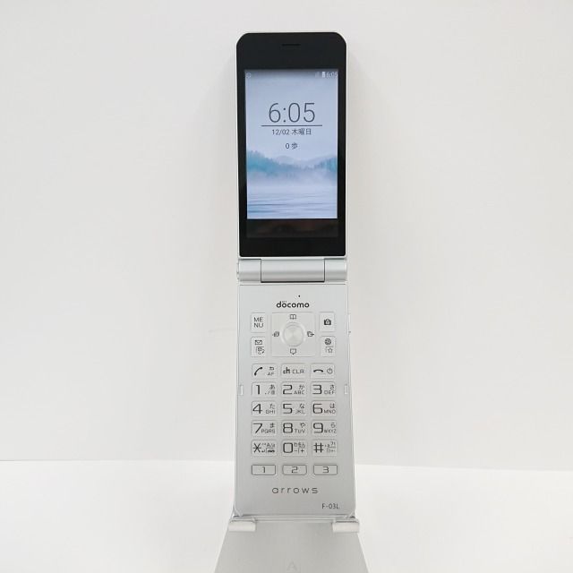 arrows ケータイ F-03L docomo シルバー 送料無料 本体 n07241 - メルカリ
