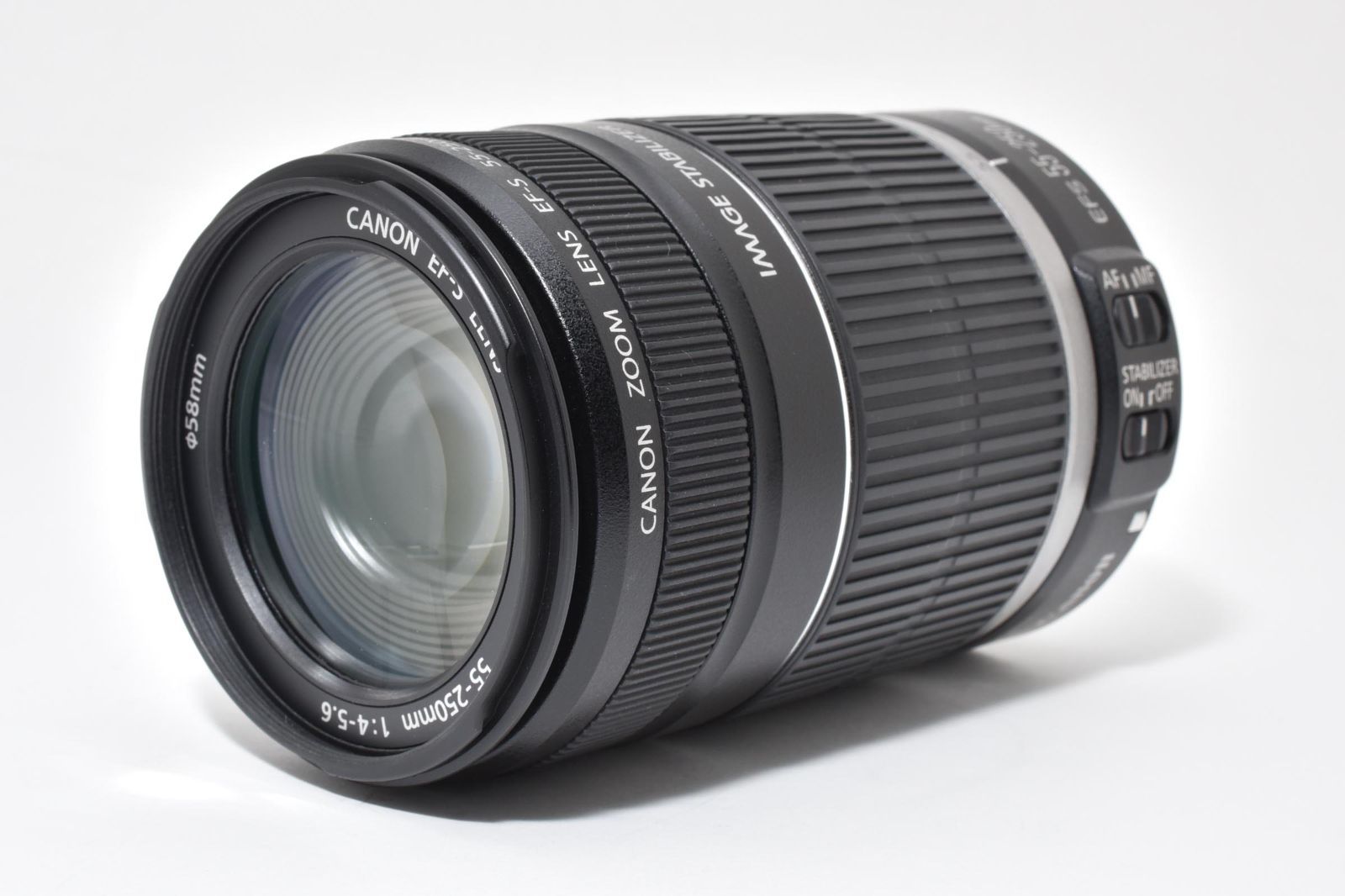 上品 キヤノン CANON EF S 55 250 mm F 4 5 6 IS OL 3253 58