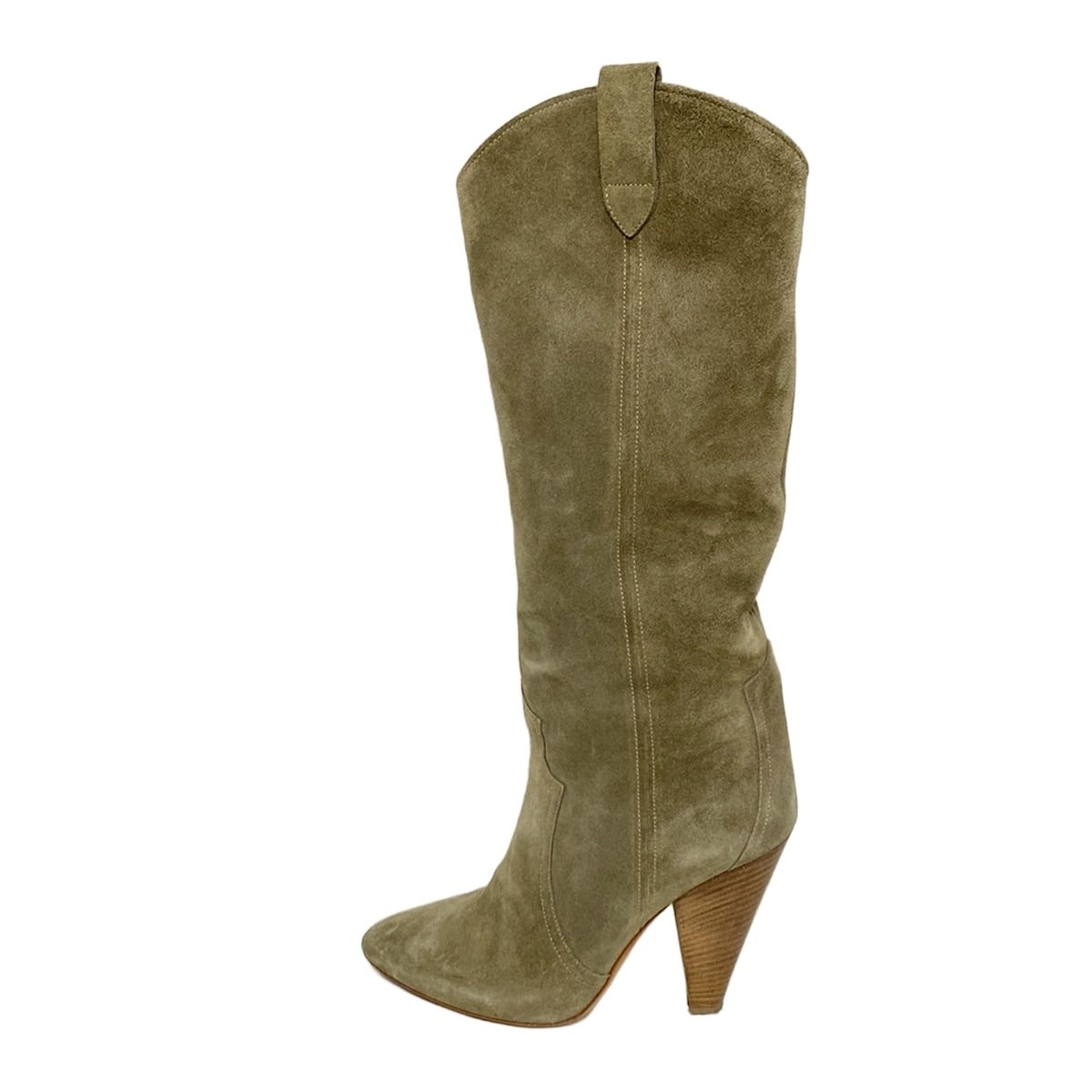 ISABEL MARANT ETOILE イザベルマランエトワール ロングブーツ 37 レディース - カーキ