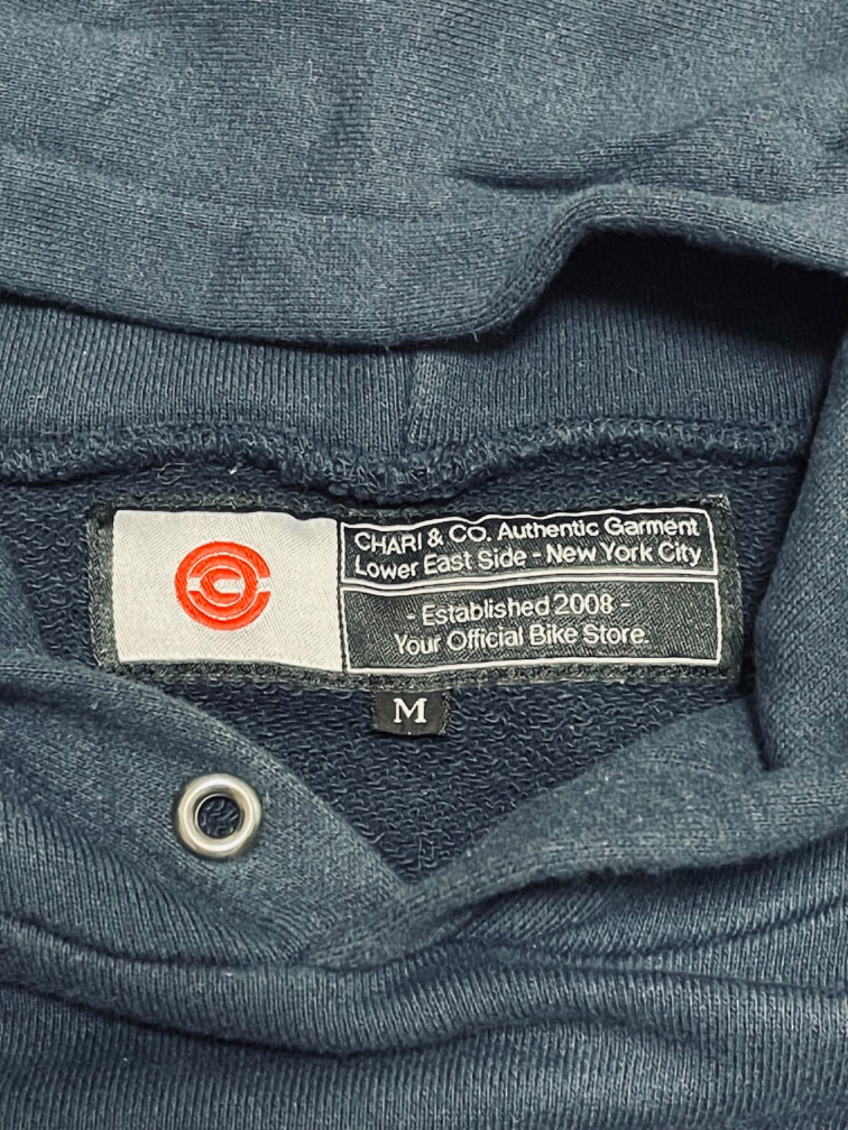 CHARI＆CO NYC TEXT LOGO HOODIE チャリアンドコー パーカー ネイビー