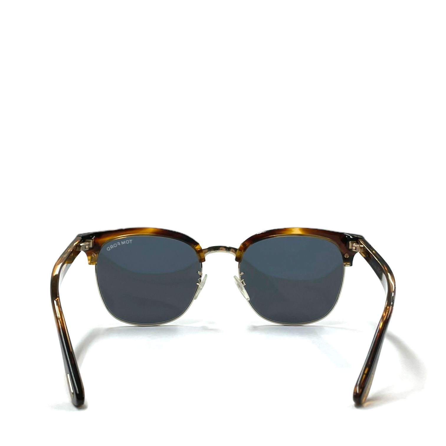 【中古品】TOM FORD トムフォード half rim sunglasses ハーフリム サングラス アイウェア TF544-K べっ甲柄 ブラウン