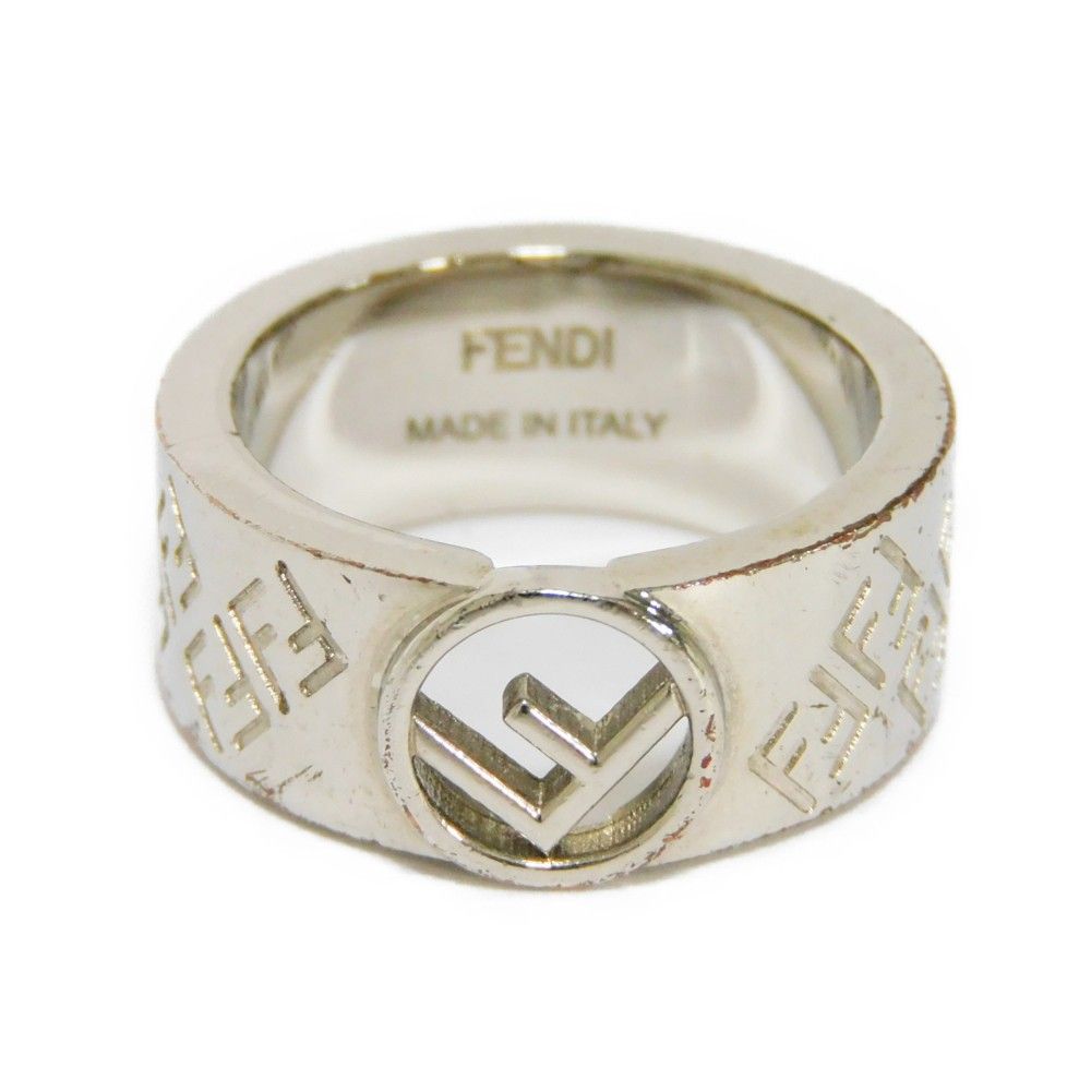 フェンディ FF Fロゴ S 10.5号 F IS FENDI シルバー リング 指輪
