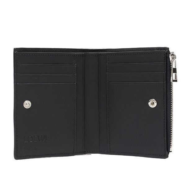 【最終値下げ】美品　ロエベ　LOEWE スリムコンパクトウォレット ブラック 25AWモデル ロエベ LOEWE LOEWE GRAPHIC SLIM COMPACT スリム