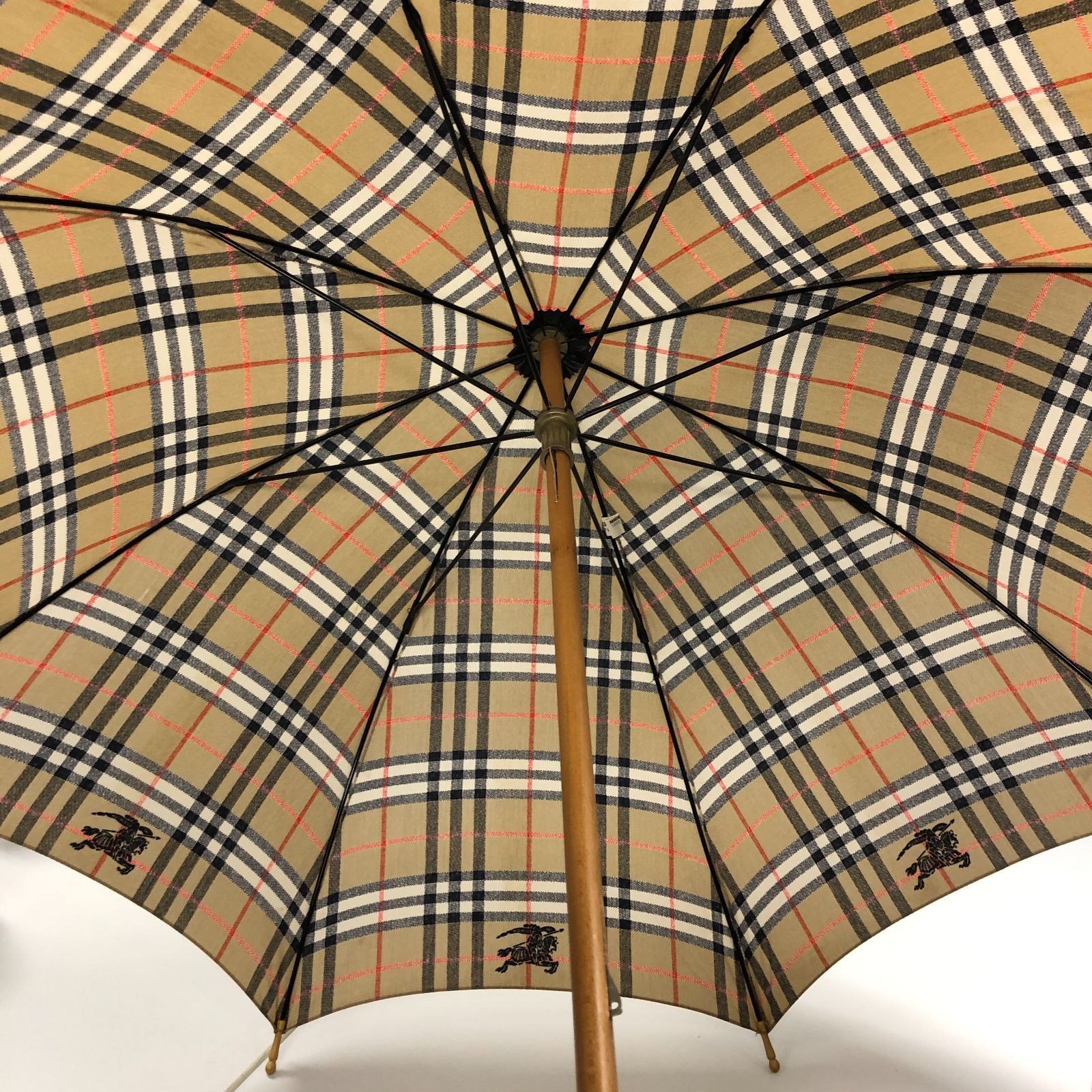 チェックバーバリー柄 長傘 バーバリー 長傘 ノバチェック ピンク BURBERRY 晴雨兼用 雨傘