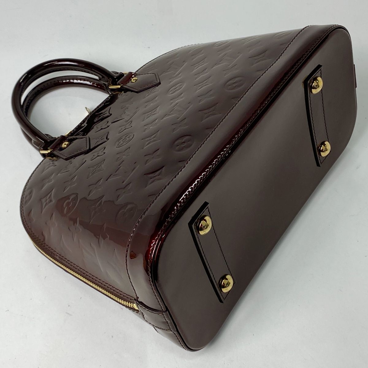 ルイ・ヴィトン Louis Vuitton アルマ PM 手提げ エナメル パテント 