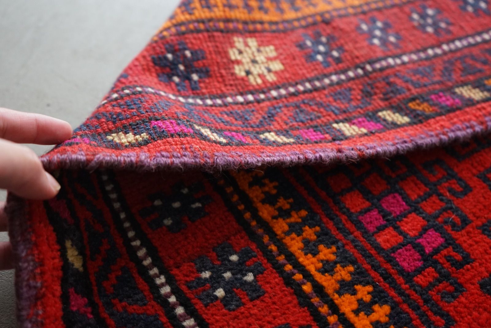 トライバルラグ アフガニスタン バルーチ 1970-1980年代 87×64.5cm No