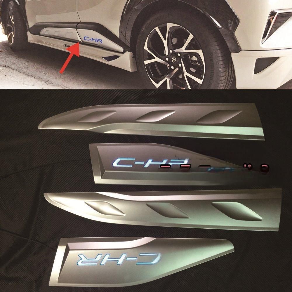 トヨタ C-HR CHR ZYX10/NGX50 LED サイド ドアモール ガーニッシュ 4pcsCC人気注目