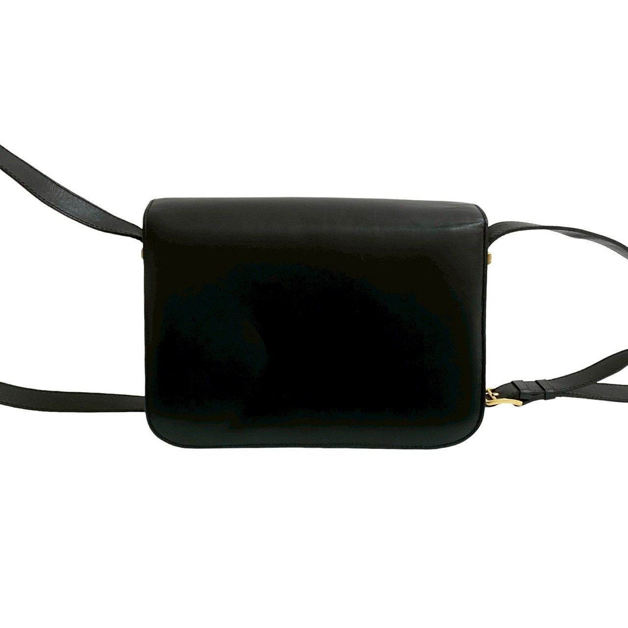 美品】セリーヌ ショルダーバッグ 馬車金具 ボックスカーフ レザー  