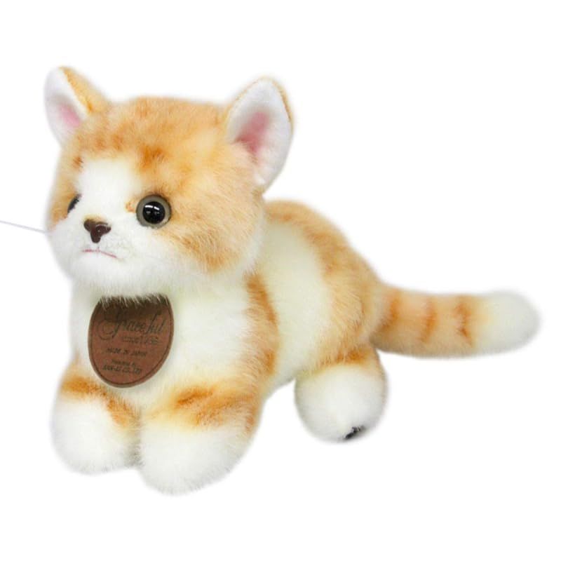 グレイスフル ネコ こねこのミーヤ マンチカン ゴールド 立ち ぬいぐるみ 全長21cm 1