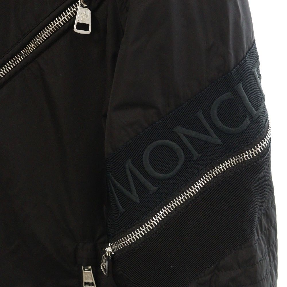 MONCLER ジップアップ ナイロン ダブルライダースジャケット