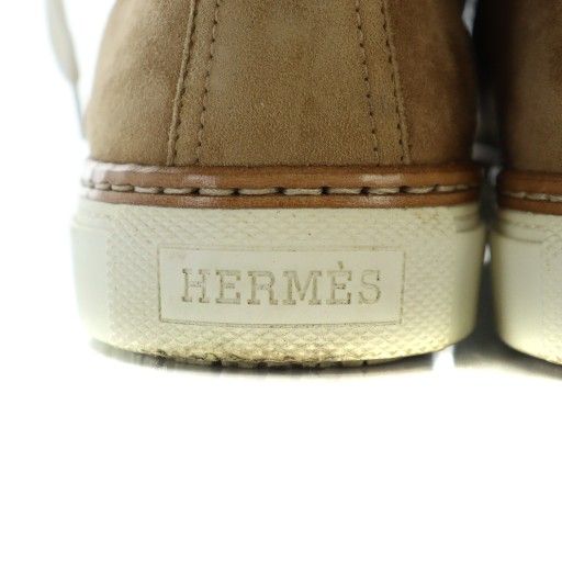 エルメス HERMES ジミー ハイカット スニーカー ムートン レザー