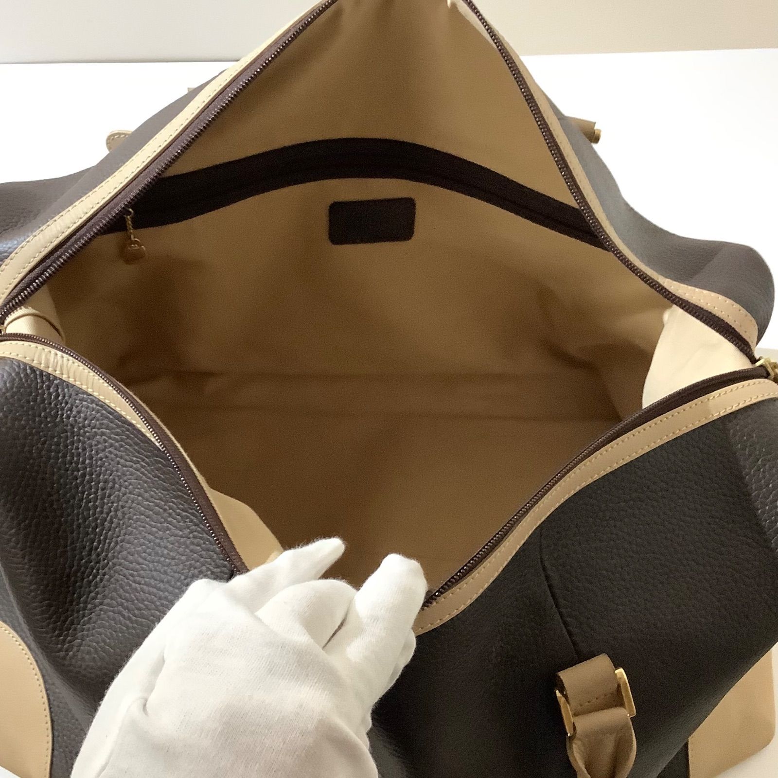 Kitamura キタムラ ボストンバッグ R-0622 62501 チョコ