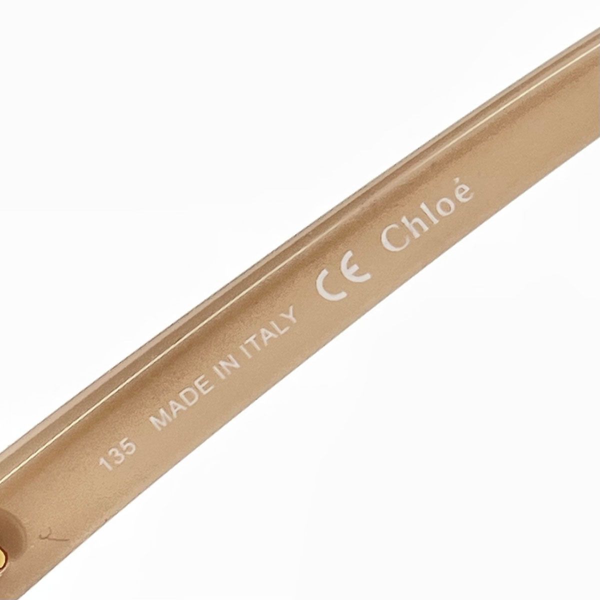 美品 Chloe クロエ サングラス CE672SA グレージュ レディース