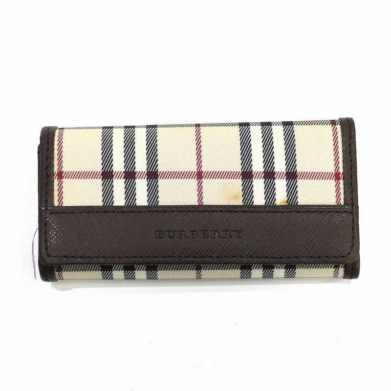 バーバリー BURBERRY キーケース ノバチェック 5連 チェック レザー