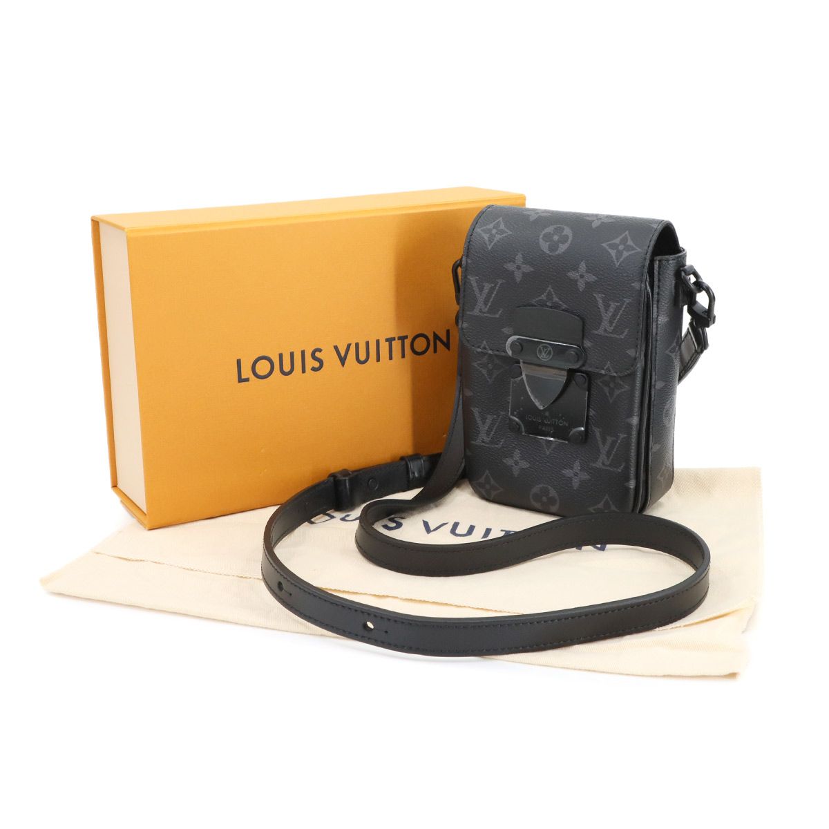 ルイ ヴィトン LOUIS VUITTON モノグラム エクリプス Sロック ヴェルティカル ウェアラブル ウォレット ショルダー 90297978