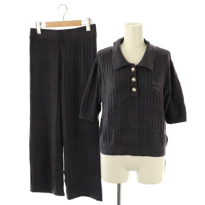 新品・未使用　ジェラートピケ 2024 上下セット 長袖 長ズボン ジェラートピケ gelato pique 24AW スムーズィーアランプル