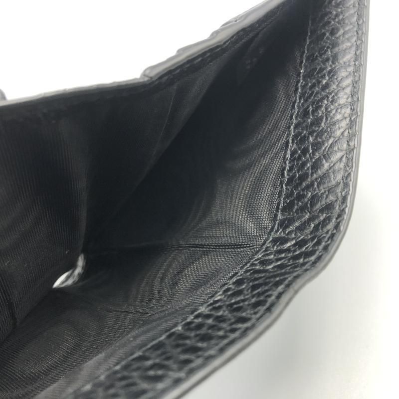 Maison Margiela メゾンマルジェラ 二つ折り財布 黒 レザー 箱 Maison Margiela メゾンマルジェラ 二つ折りミニ財布 レザー 本