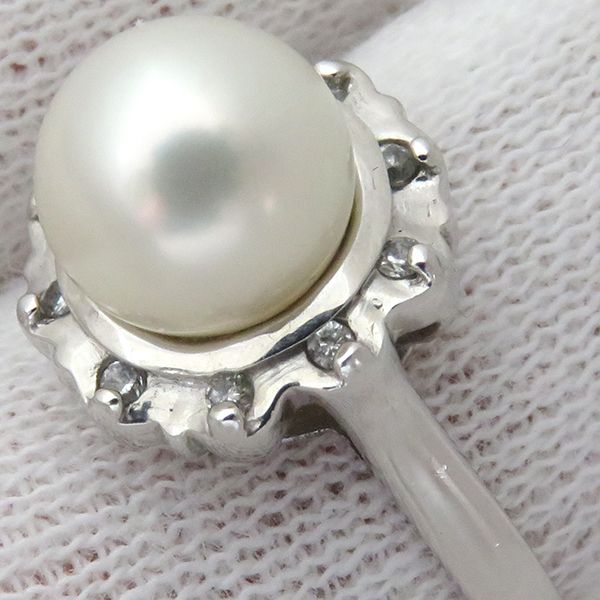 リング 指輪 パールリング Pt900 パール プラチナシルバー 1粒 1P 11号  