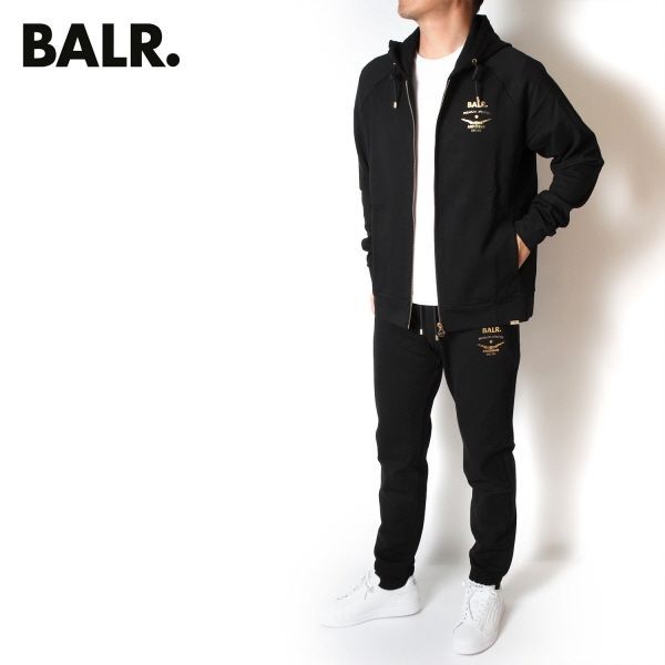 新品　BALR. ボーラー　セットアップ　上下　ジャージ　バッジロゴ　L 新品 BALR. ボーラー セットアップ 上下 ジャージ バッジロゴ L