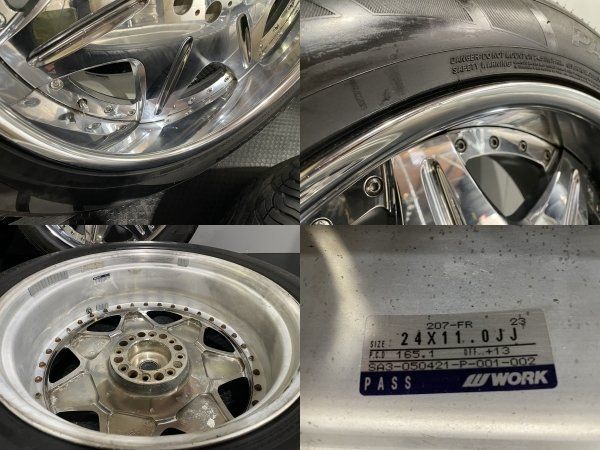 超希少【YOKOHAMA PARADA Spec-X 325/45R24】夏タイヤ【WORK LS207 24