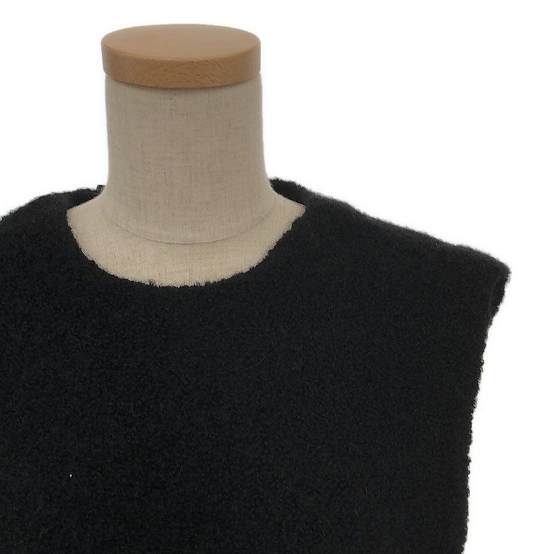 美品】 HYKE / ハイク | ボアベスト | ブラック | レディース - メルカリ