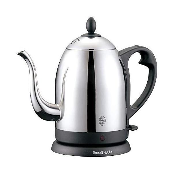 住宅設備 ラッセルホブス 電気ケトル コーヒー ステンレス ドリップ ポット 細口 1.0L 7410JP (シルバー 1.0L)