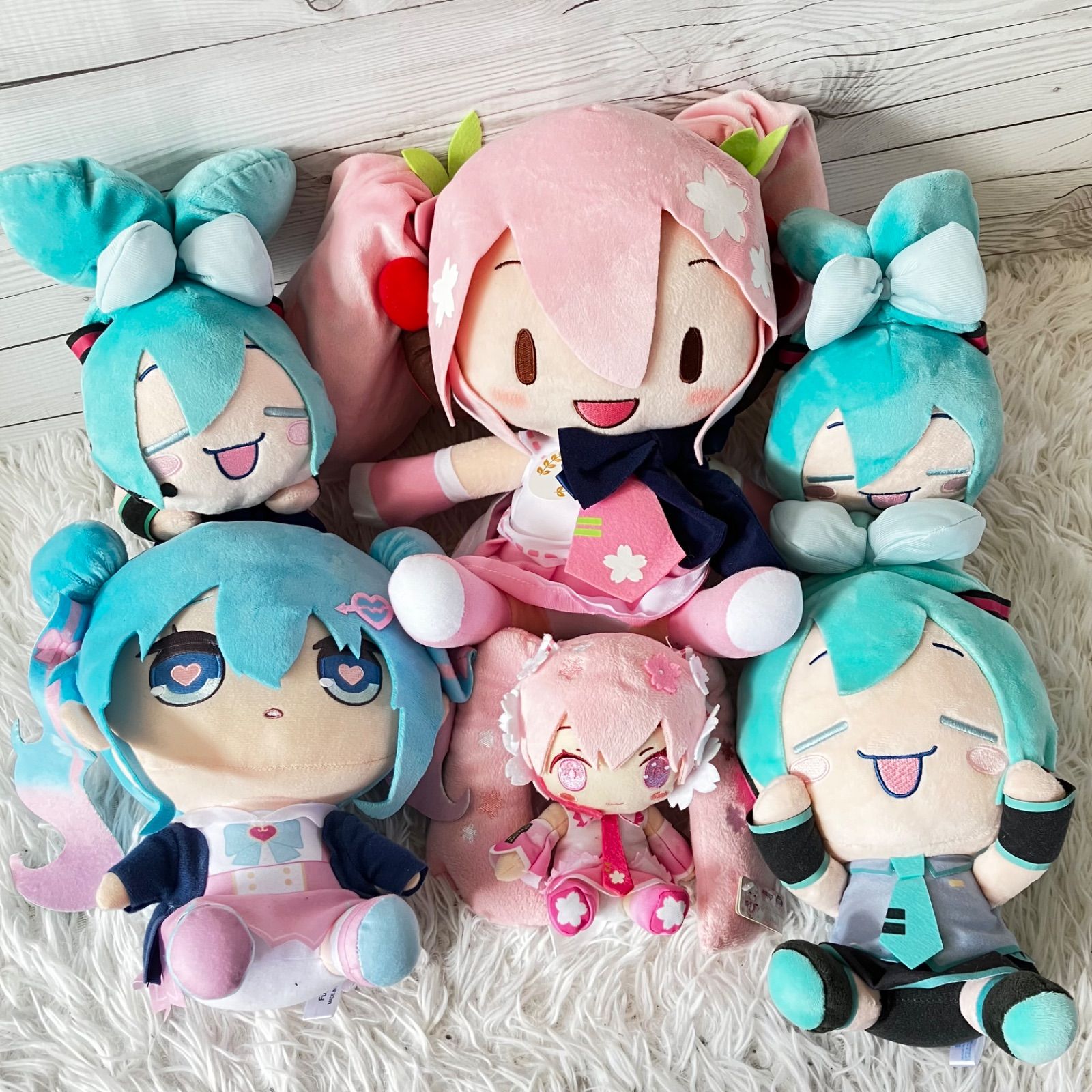 マスキング 寝そべりモアプラスぬいぐるみ 初音ミク Precialityモアプラスぬいぐるみ桜ミク SAKURA MIKU